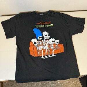 The Simpsons Black Short Sleeve Tee